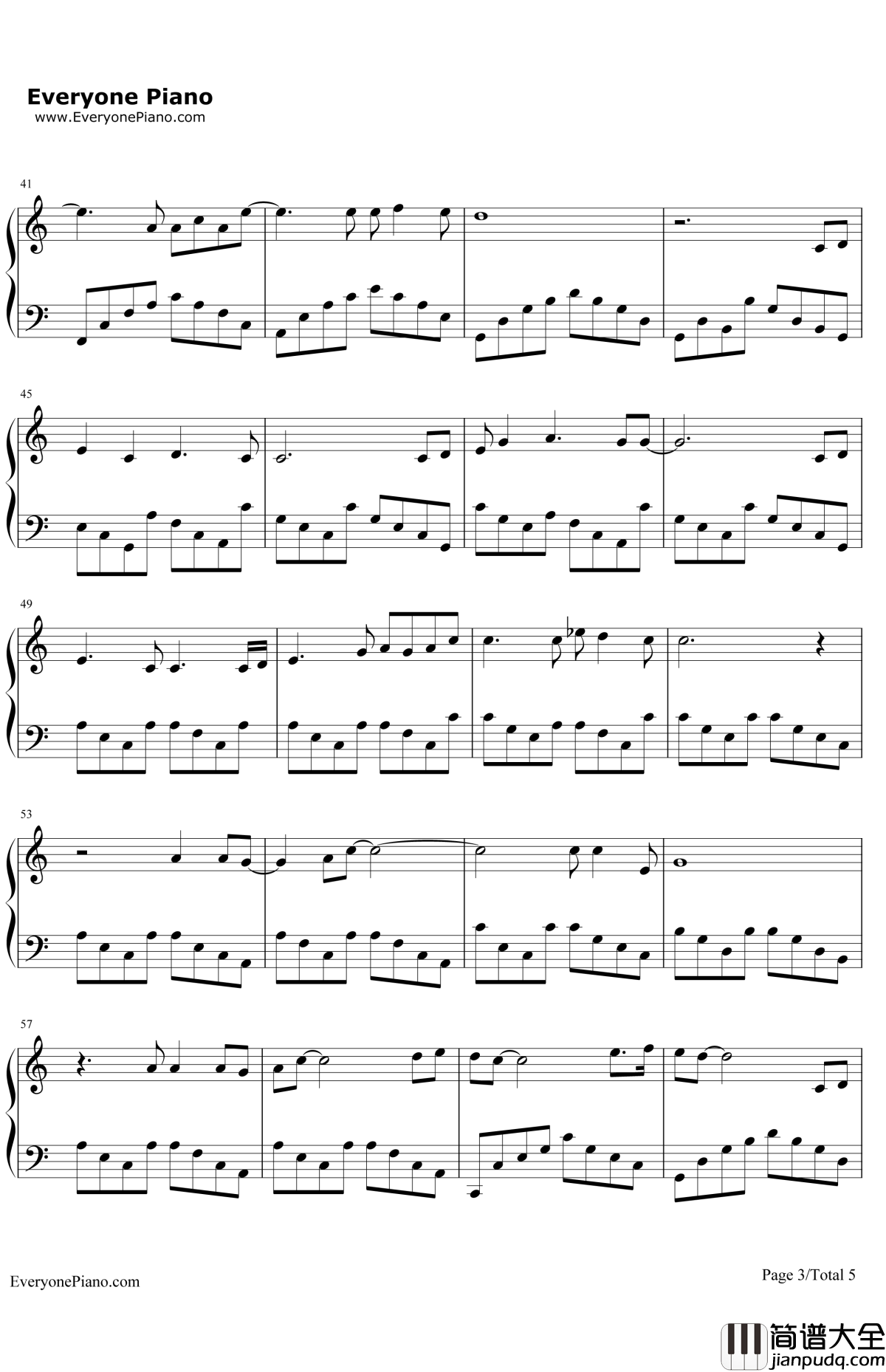 TheLastGoodbye钢琴谱_BillyBoyd_霍比特人五军之战OST