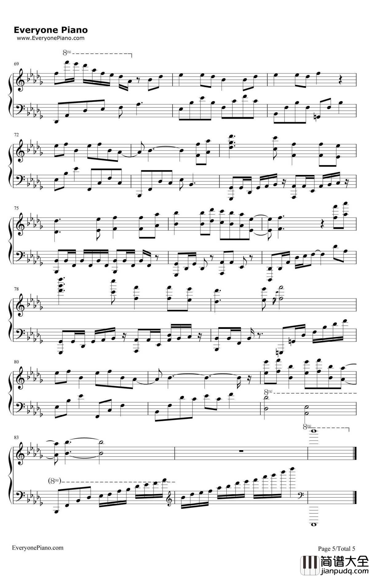 大鱼完美演奏版钢琴谱_周深__大鱼海棠_印象曲