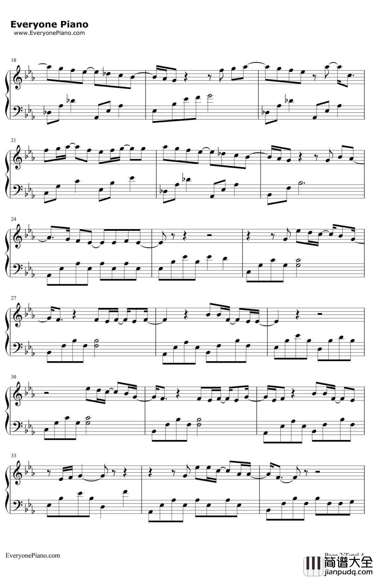 HoldOnToOurLove钢琴谱_TomChaplin