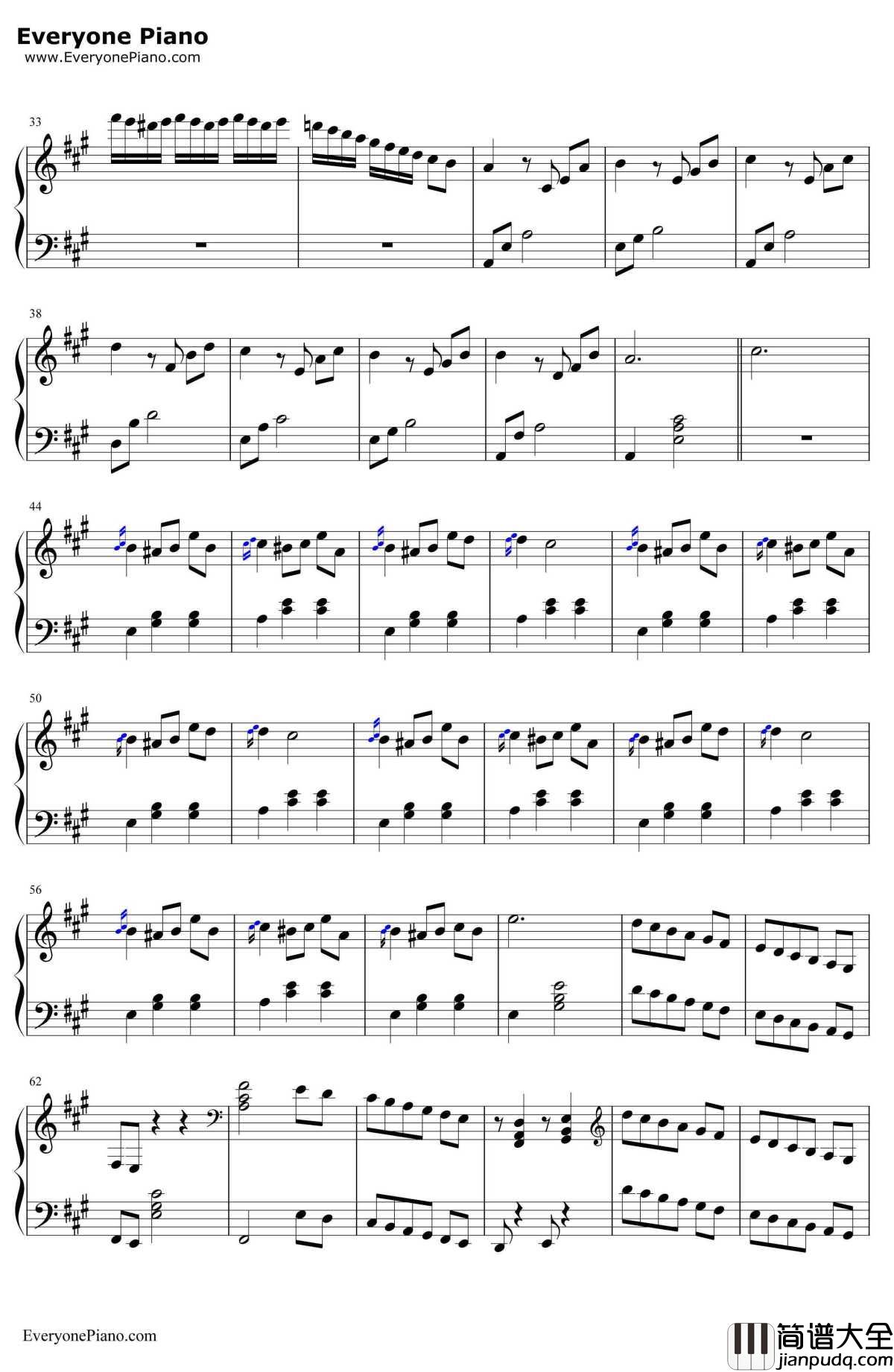 憧れの非日常钢琴谱_吉森信_动漫_无头骑士异闻录_BGM