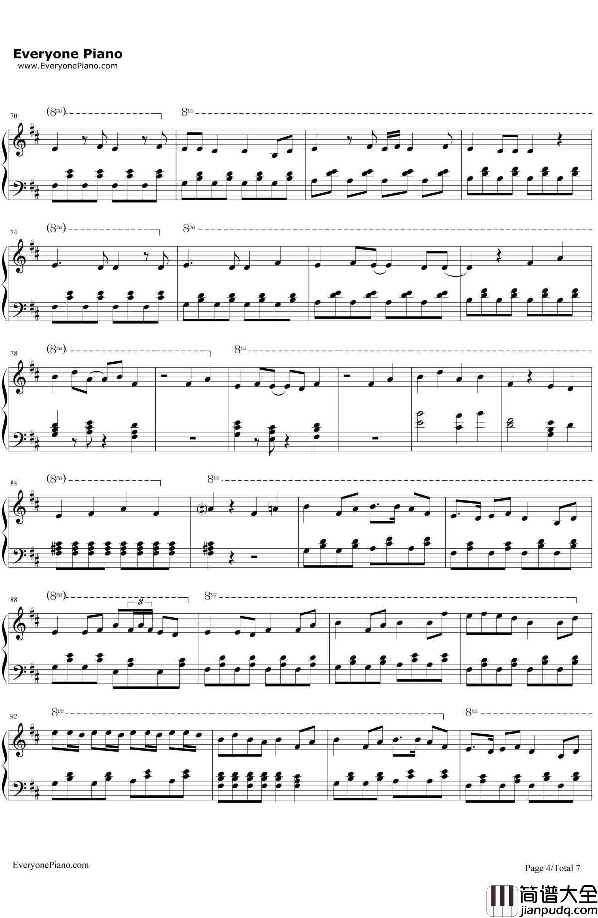 六兆年と一夜物語钢琴谱_Kemu_SoundVoltex