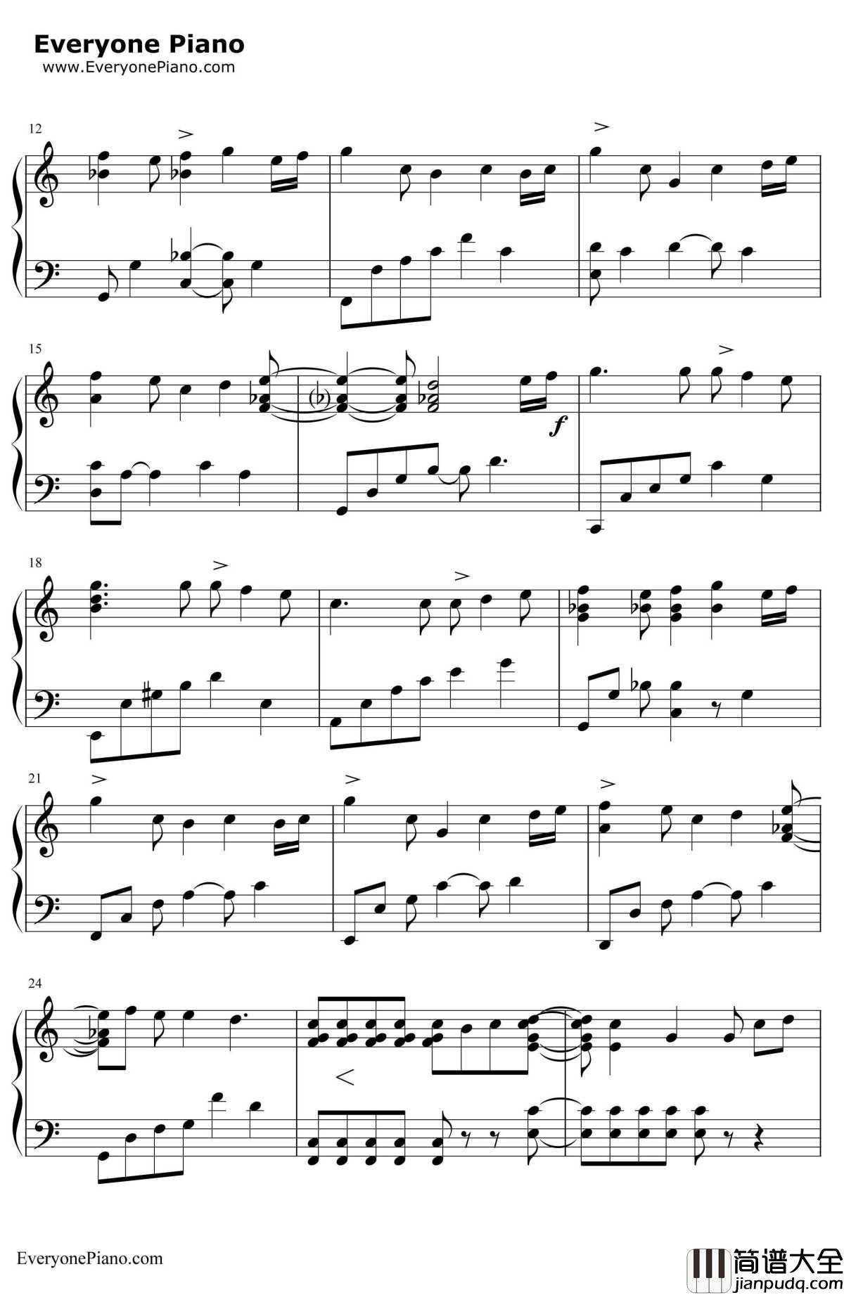 小星星幻想曲钢琴谱_V.K克