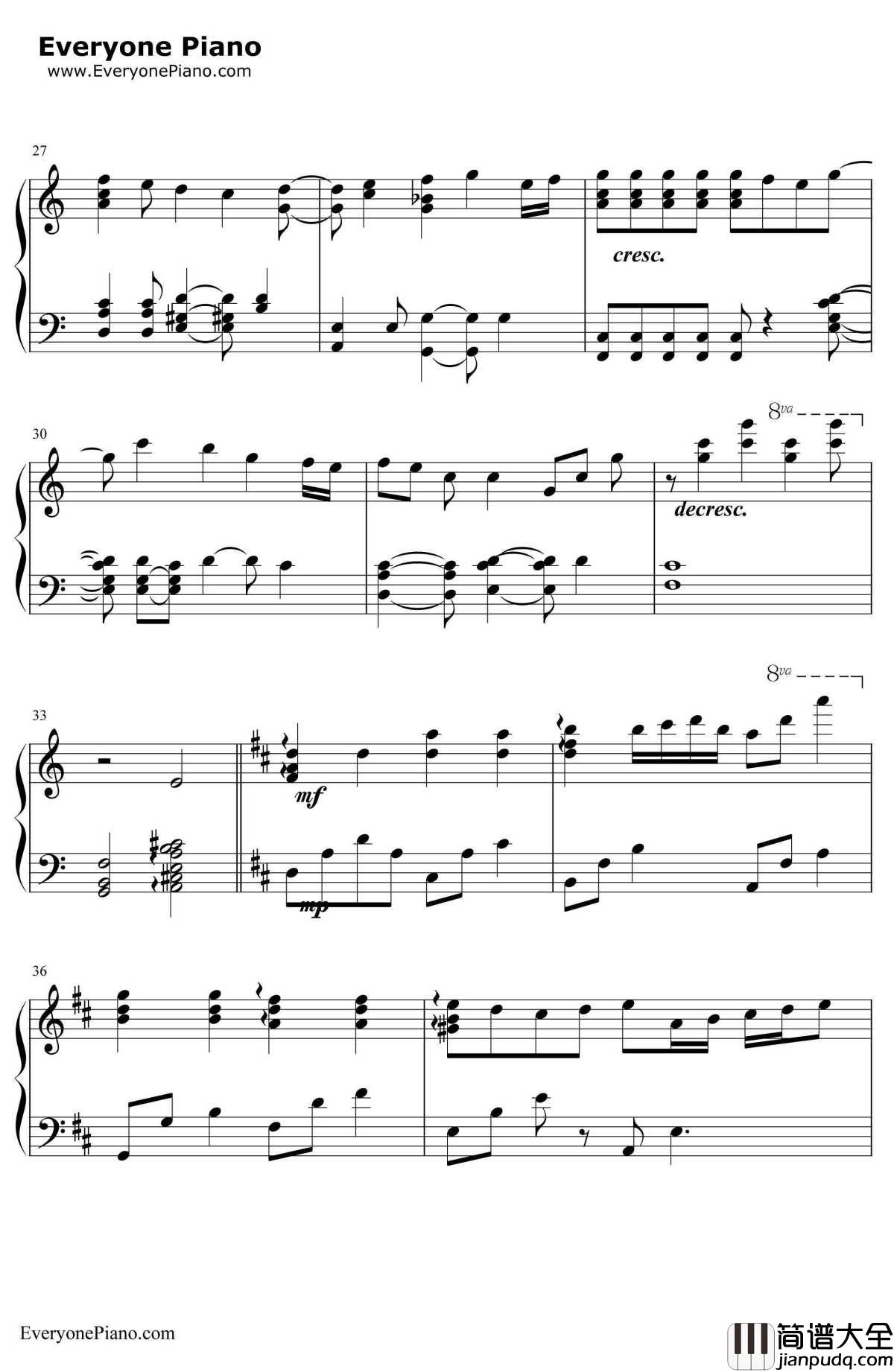 小星星幻想曲钢琴谱_V.K克