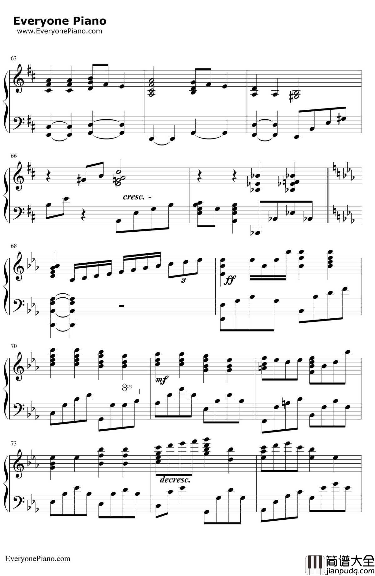 小星星幻想曲钢琴谱_V.K克