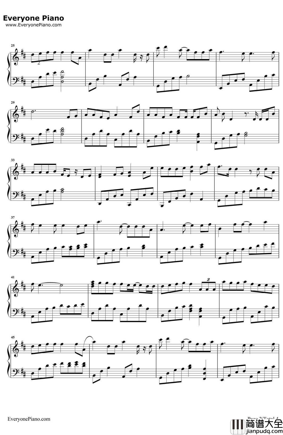 我为你歌唱WhenIt'sLonely钢琴谱_曲婉婷__饥饿游戏2:星火燎原_主题曲