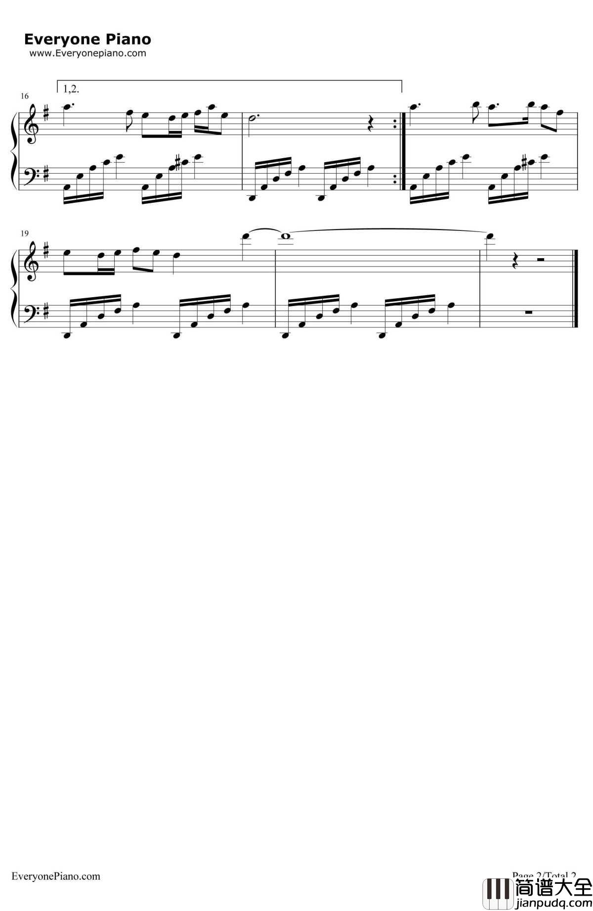 谁不说俺家乡好钢琴谱_任桂珍_红日插曲