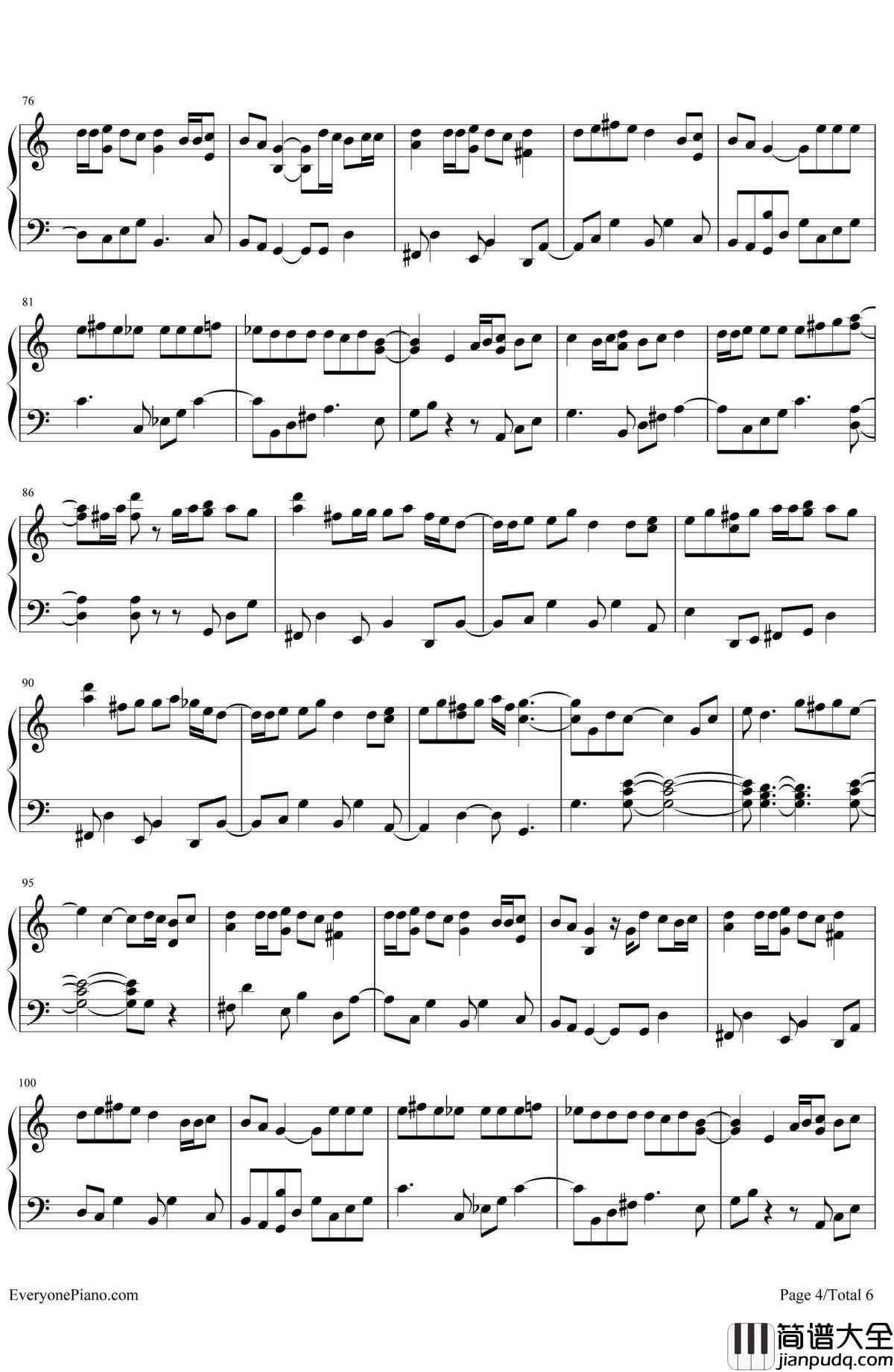 想为你而弹钢琴谱_乃木坂46