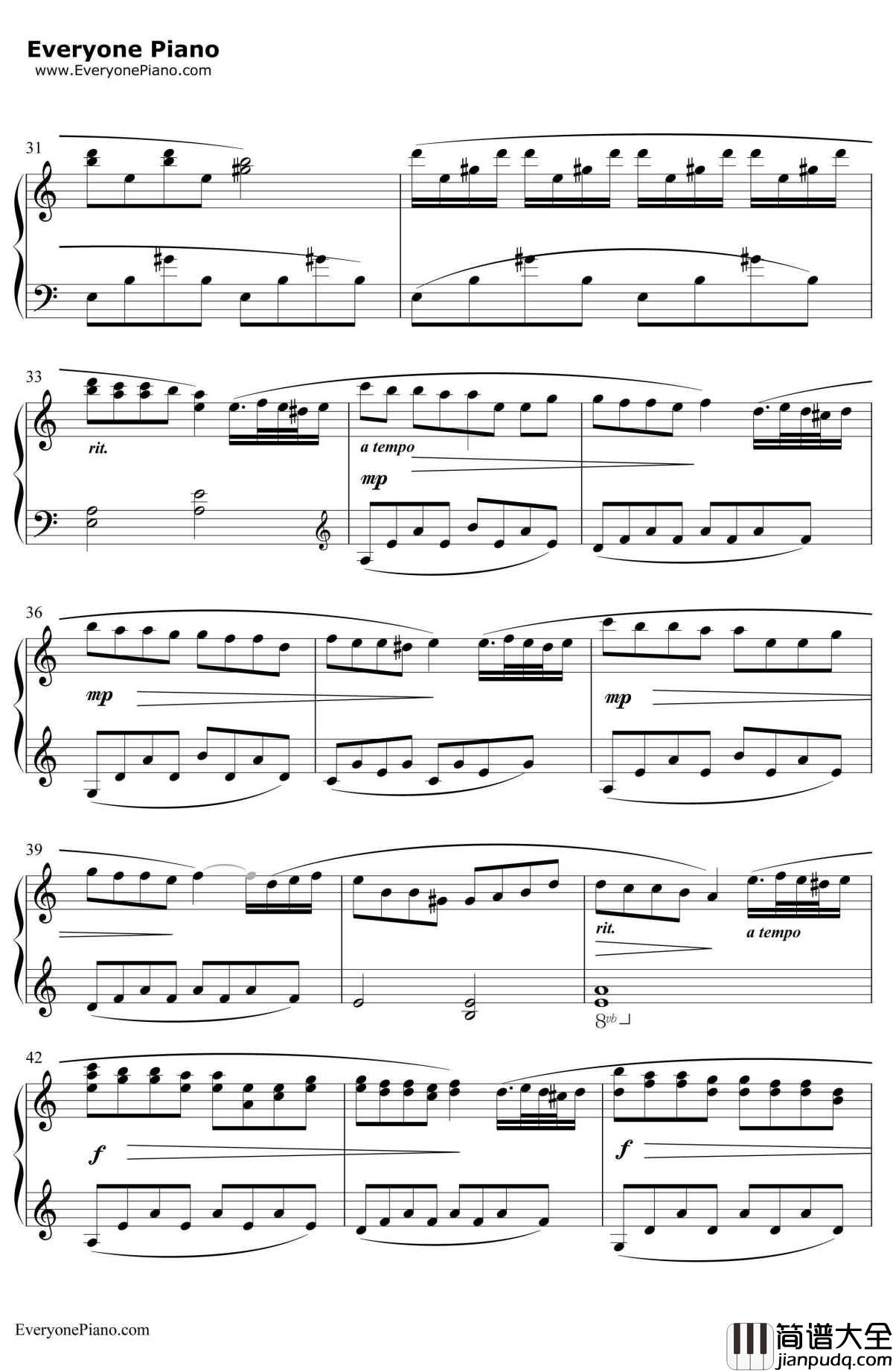 Passion钢琴谱_光宗信吉_动漫_零之使魔_OST