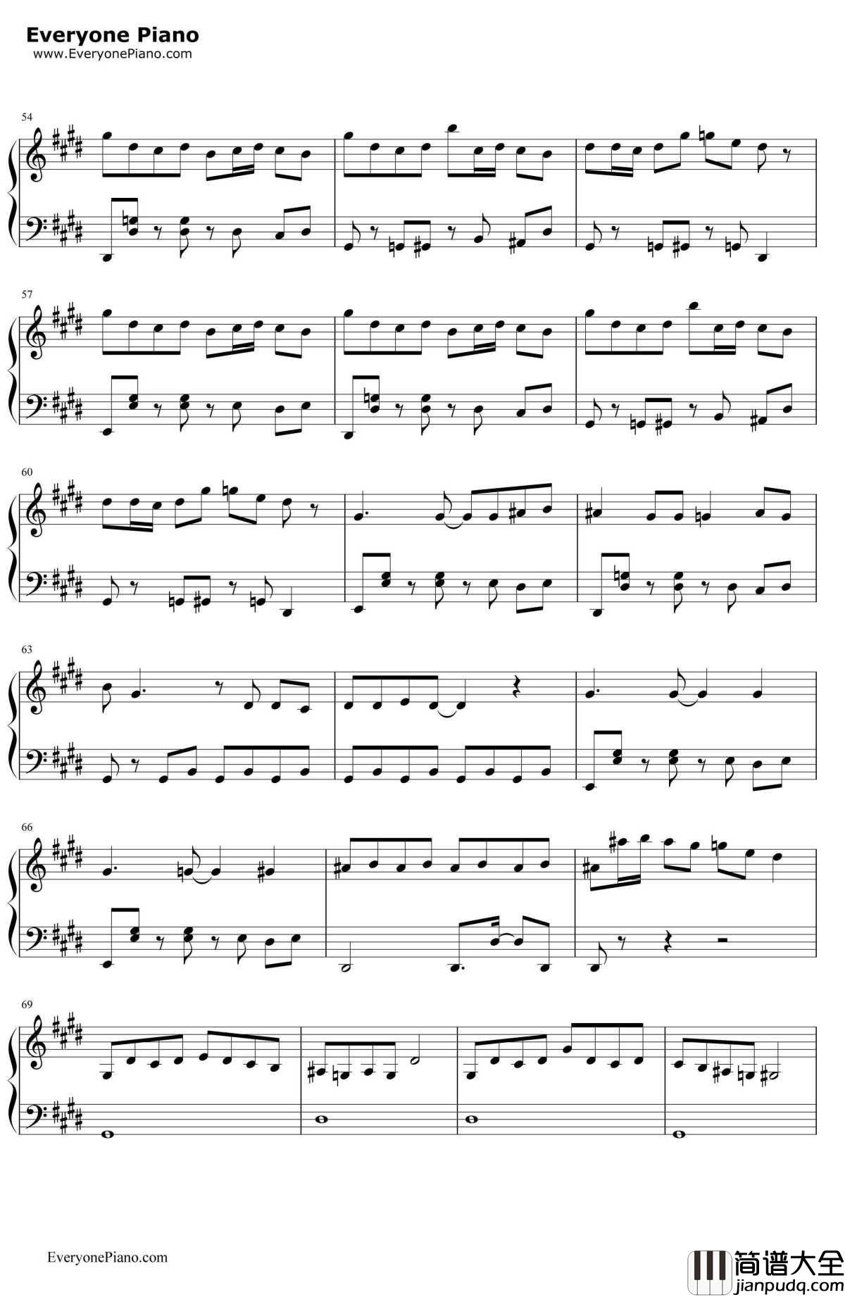 ↑人生ゲーム↓钢琴谱_初音ミク初音未来