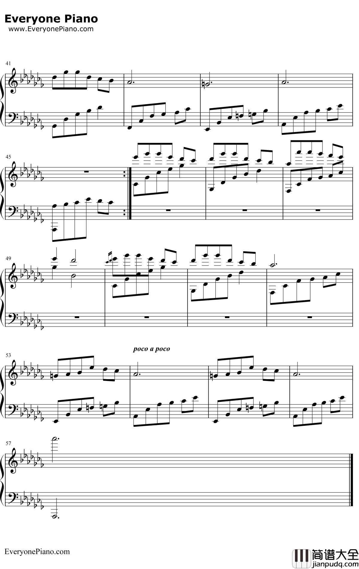 巴格达的星空钢琴谱_班得瑞Bandari_StarofBaghdad