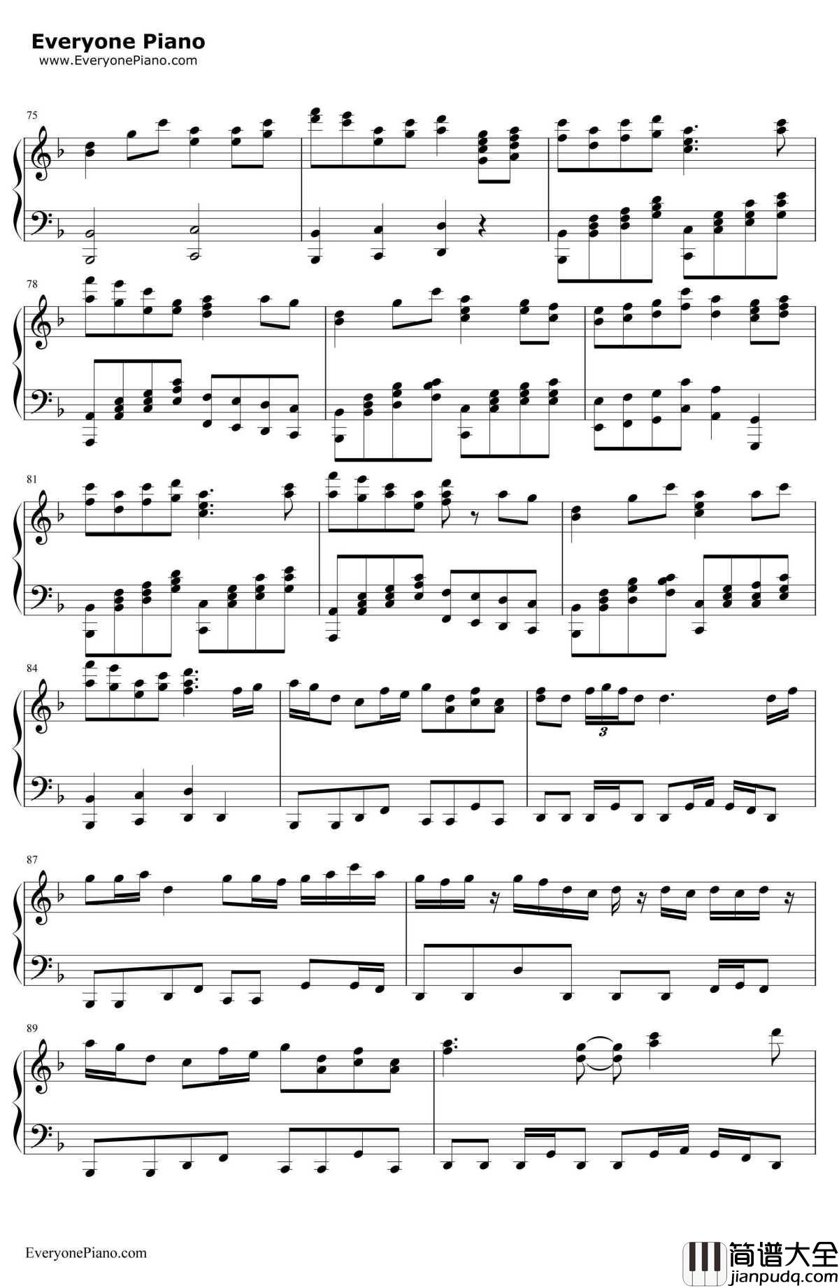 虹色蝶々钢琴谱_初音ミク