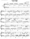 GoodNight钢琴谱_班得瑞__森林之月_班得瑞_吉他谱_钢琴谱_简谱
