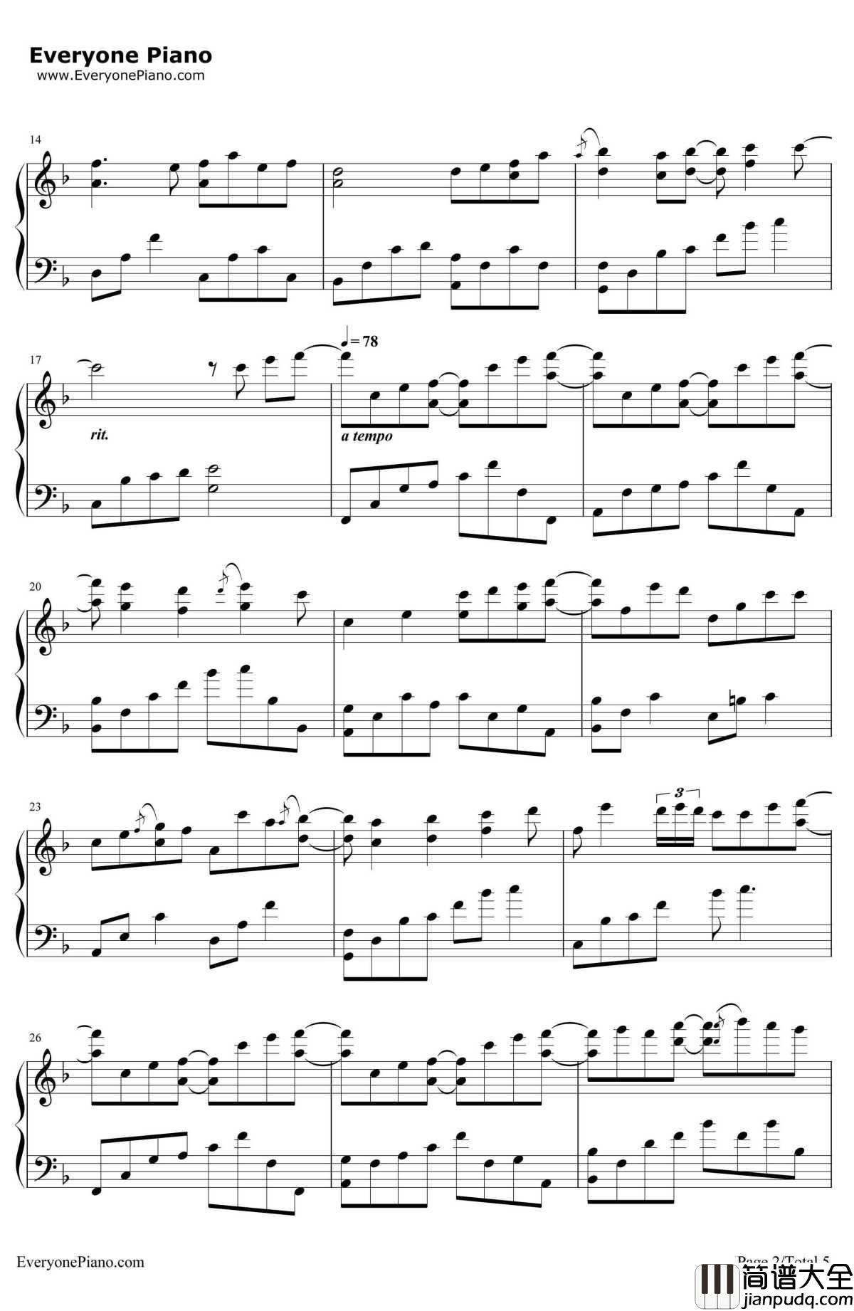 LoveMe钢琴谱_李闰珉_李闰珉_Yiruma