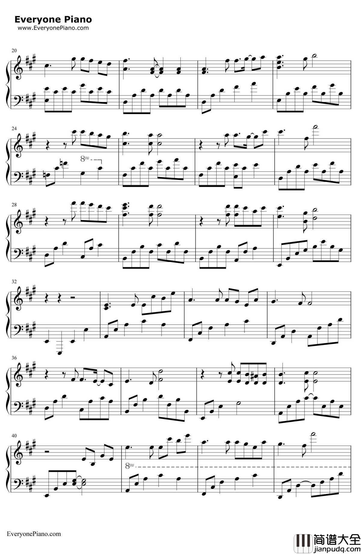 November钢琴谱_金允_十一月