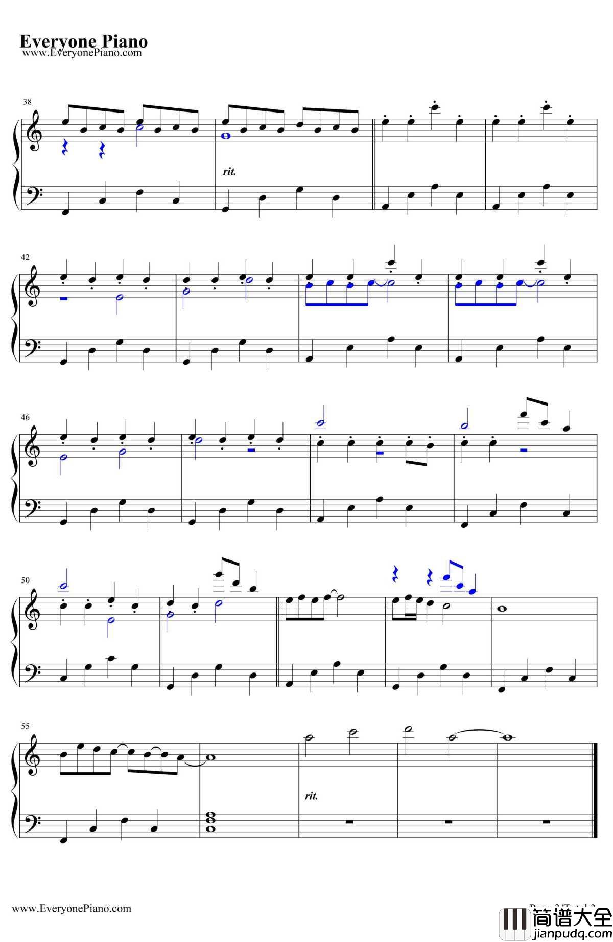 Goodbye钢琴谱_JanA.P.Kaczmarek__忠犬八公的故事_配乐