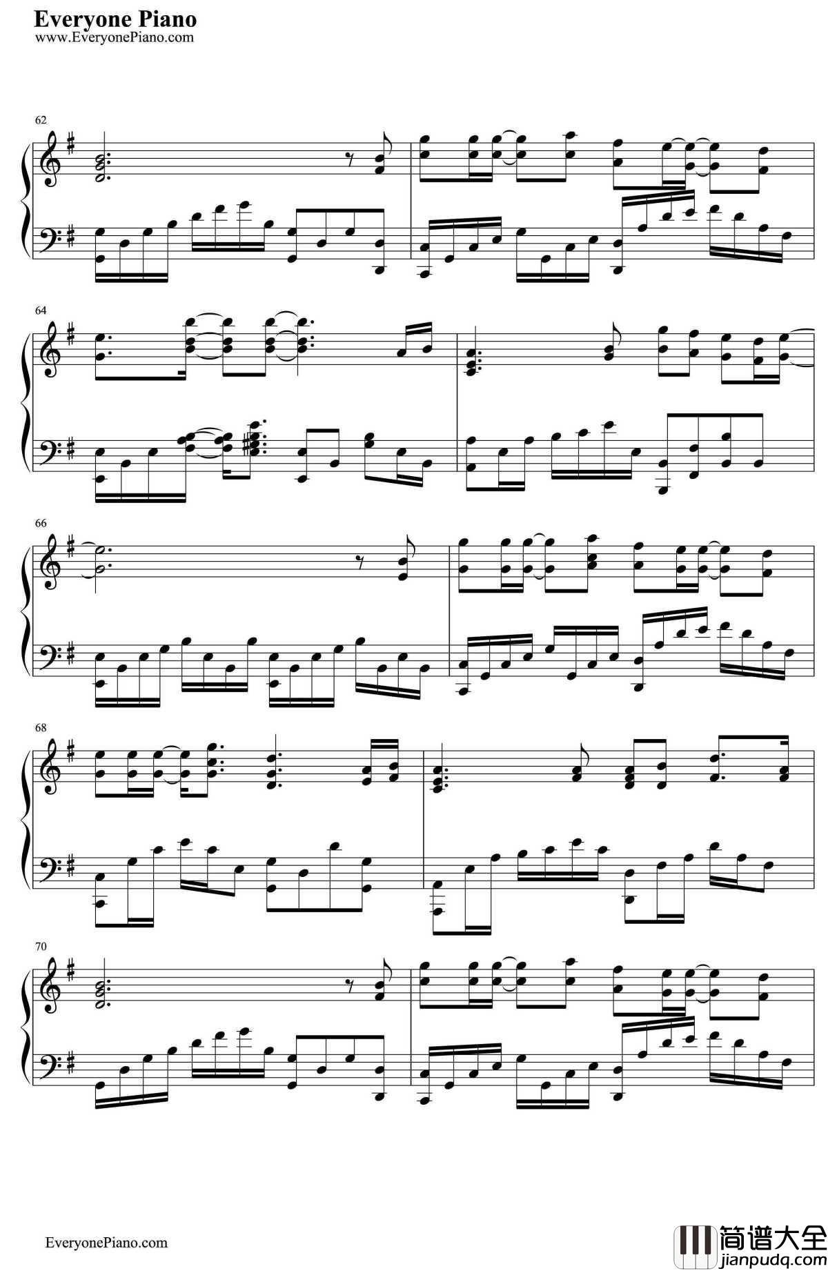 剑心钢琴谱_张杰_古剑奇谭片头曲