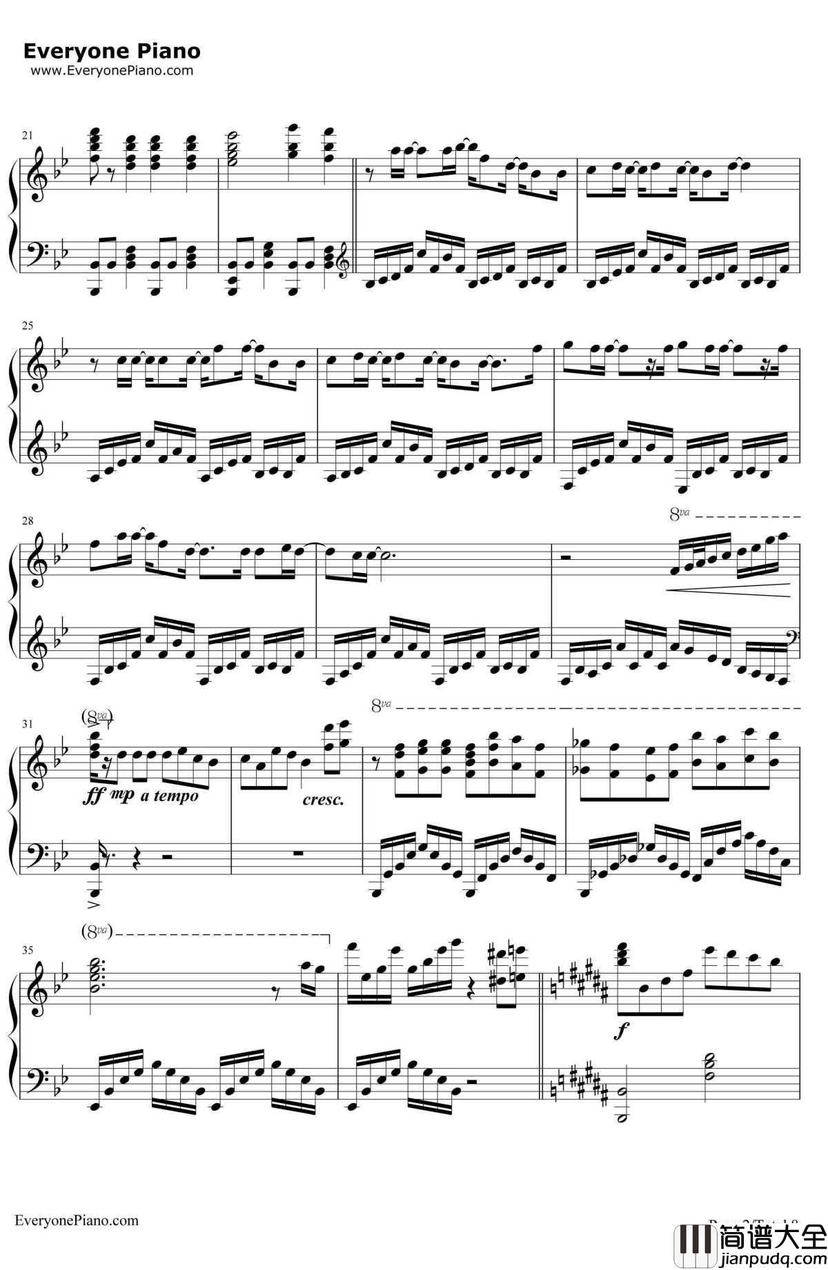 罪の名前钢琴谱_初音未来Ryo_游戏_初音ミク_ProjectDIVA_X_主题曲