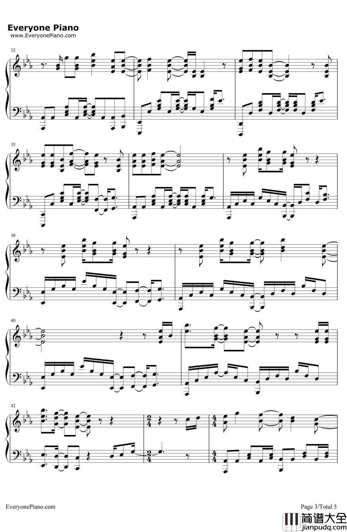 You'reBeautiful钢琴谱_JamesBlunt