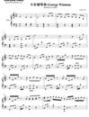 卡农钢琴谱_乔治温斯顿_变奏版_我的野蛮女友插曲_吉他谱_钢琴谱_简谱