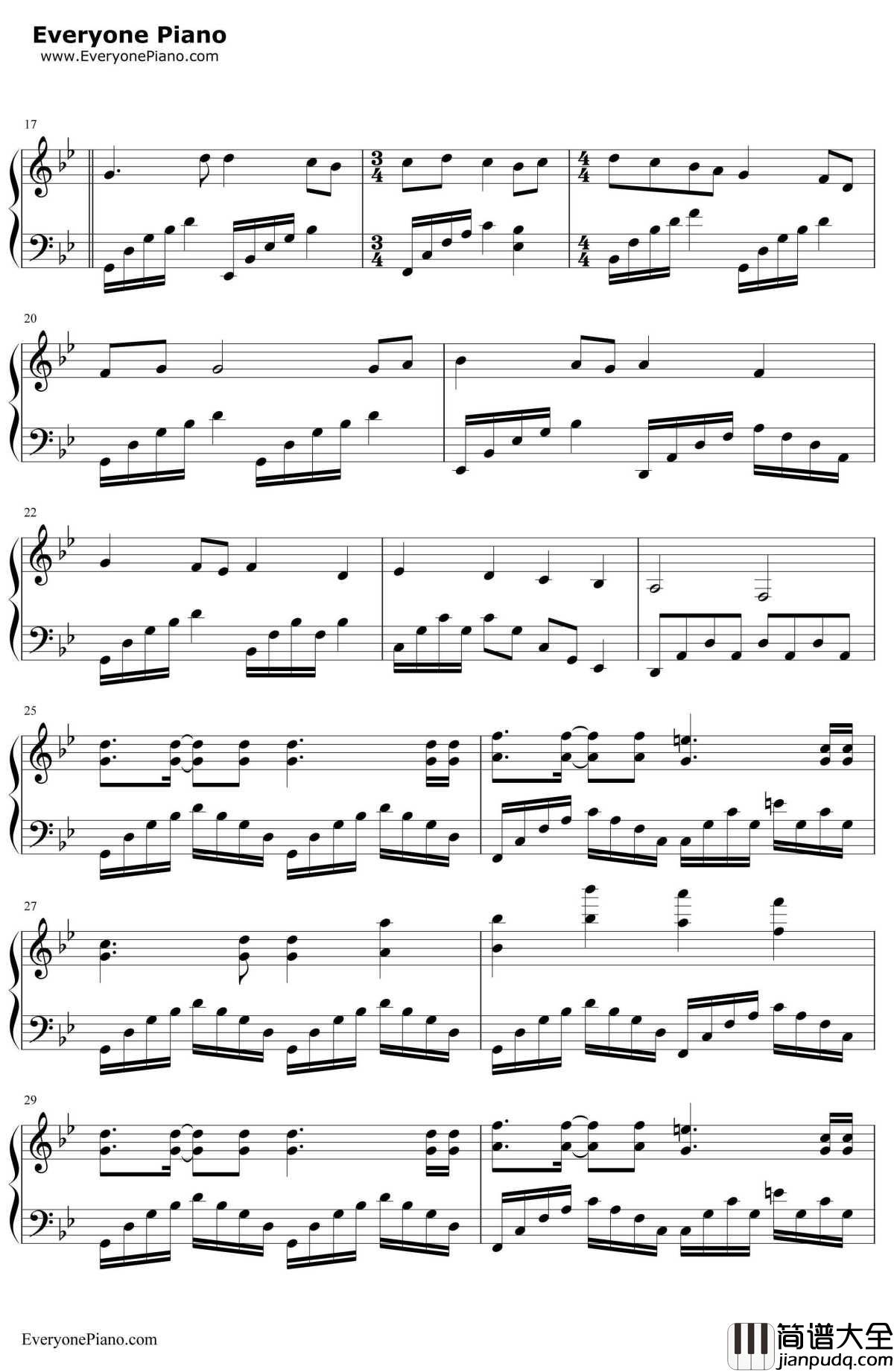 人间沙钢琴谱_陈学冬__爵迹_片尾曲