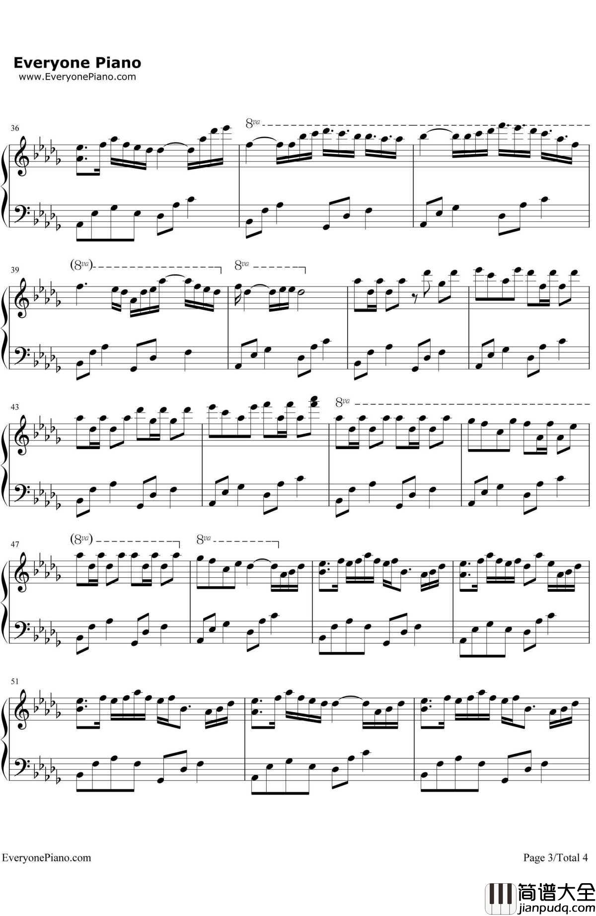 秋姉妹のなく顷に钢琴谱_东方project_东方project_EOP教学曲