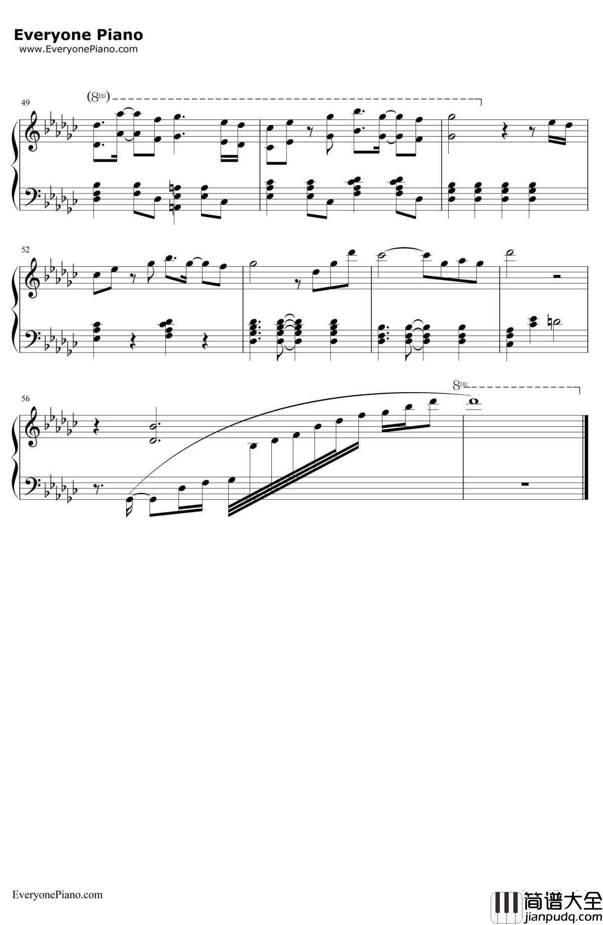 あなたとクリスマスイブ钢琴谱_星野满&折井步_你和圣诞节前夜_AKB48