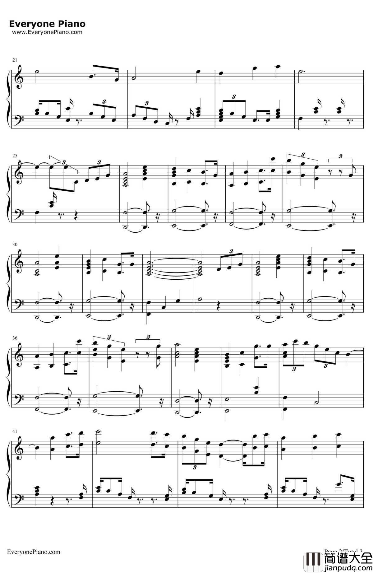 女皇花园钢琴谱_MapleStory_冒险岛MapleStory背景音乐