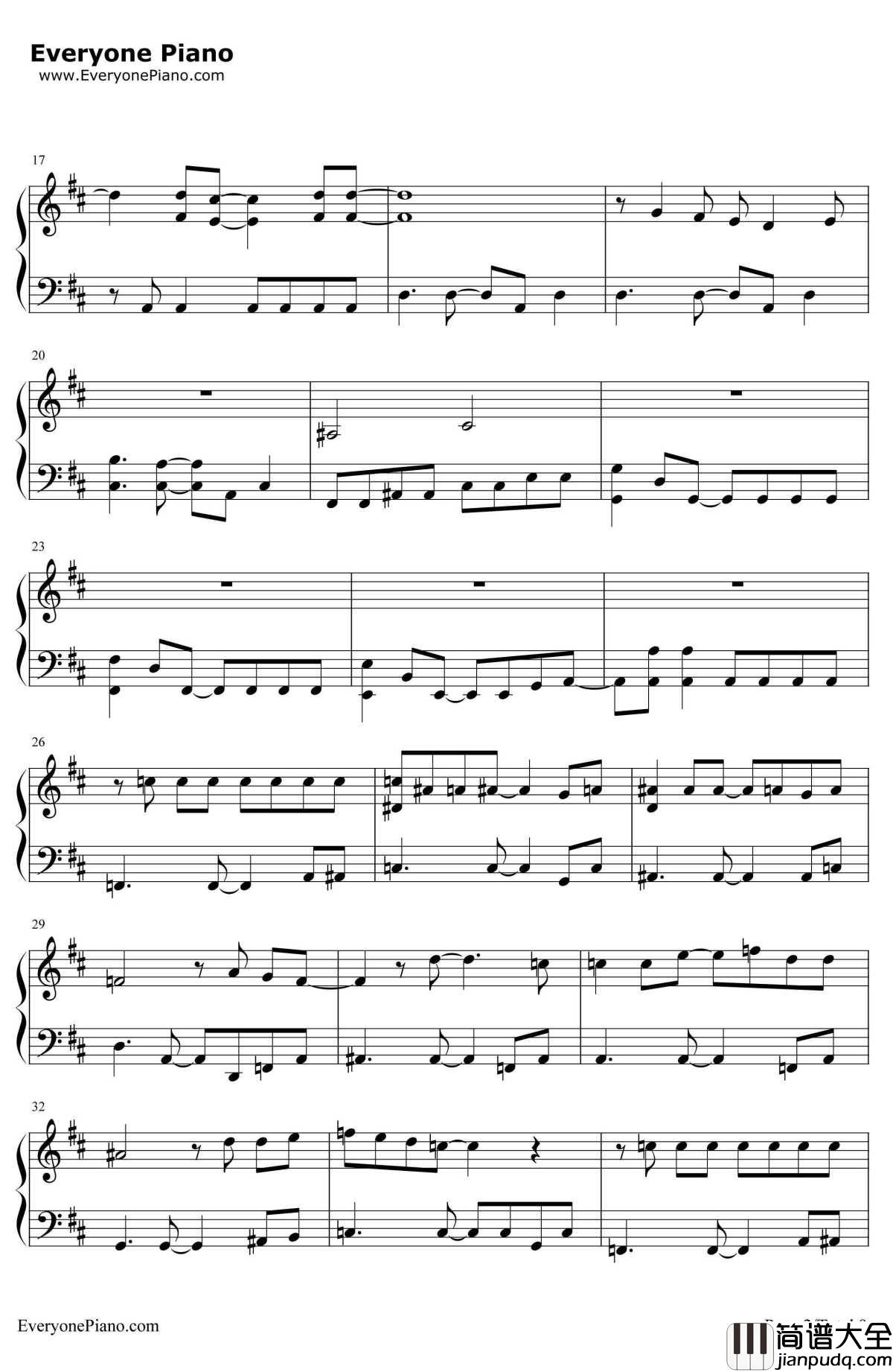 ChangeTheWorld钢琴谱_V6__犬夜叉_片头曲