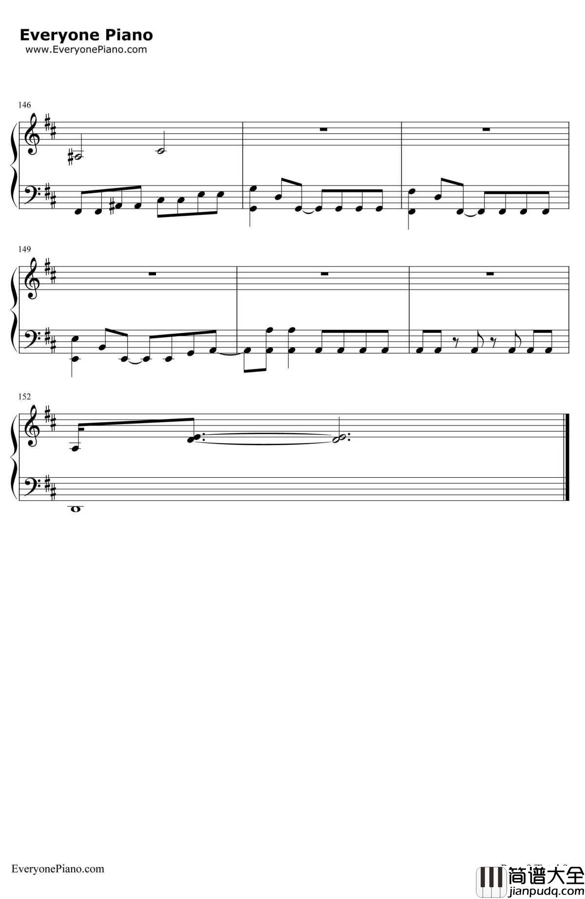 ChangeTheWorld钢琴谱_V6__犬夜叉_片头曲