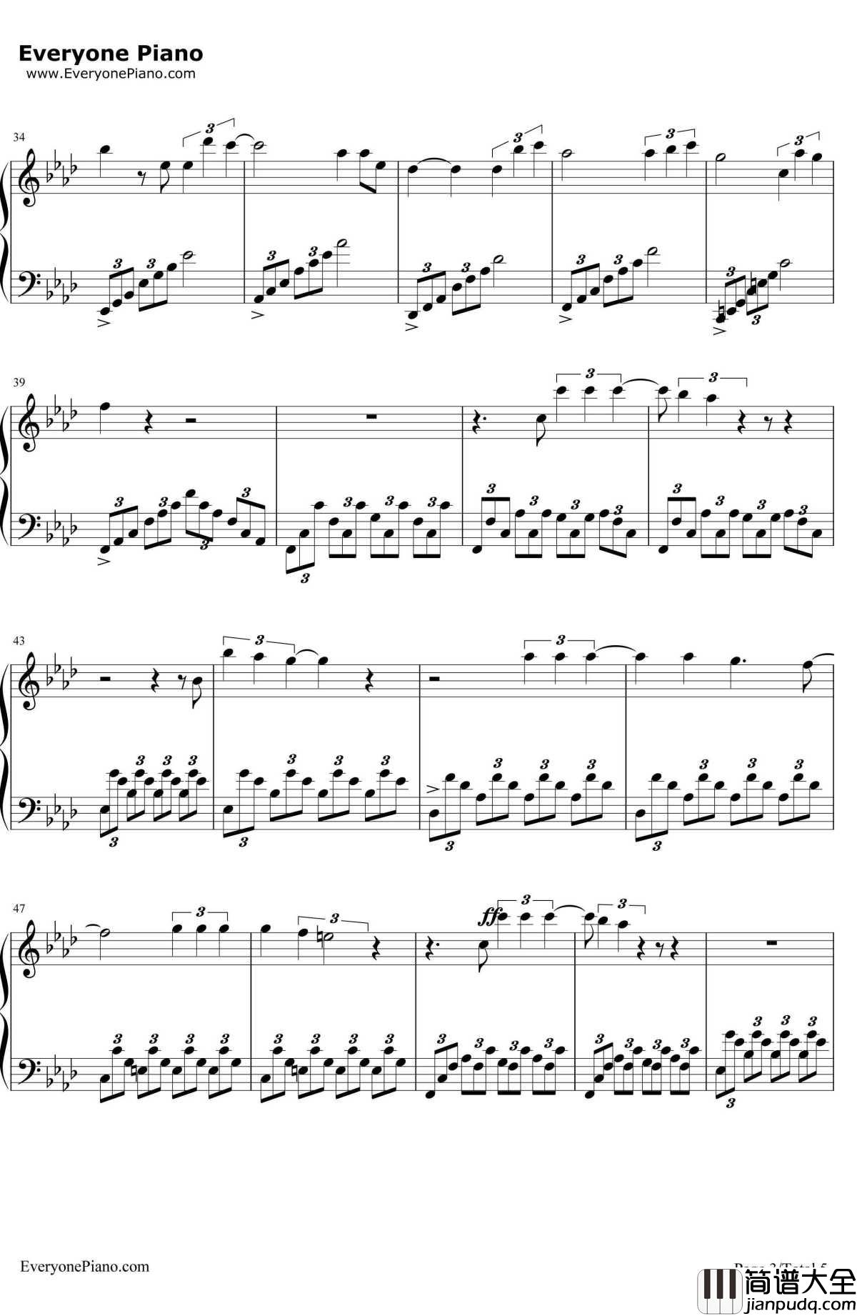 蓝色气球(BlueBalloon)钢琴谱_马克西姆