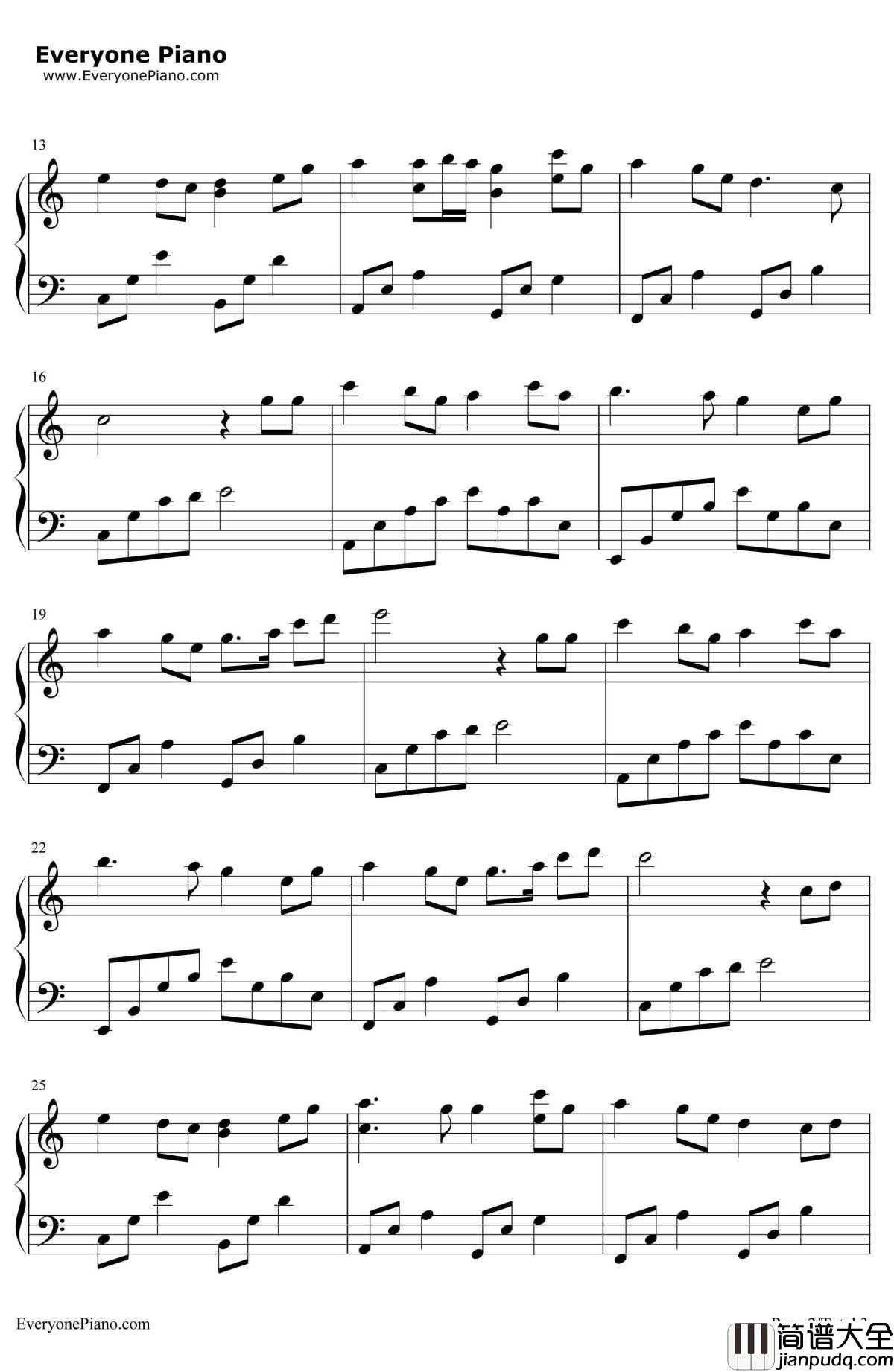 爱尔兰画眉(漫步神秘园)钢琴谱_JoanieMadden