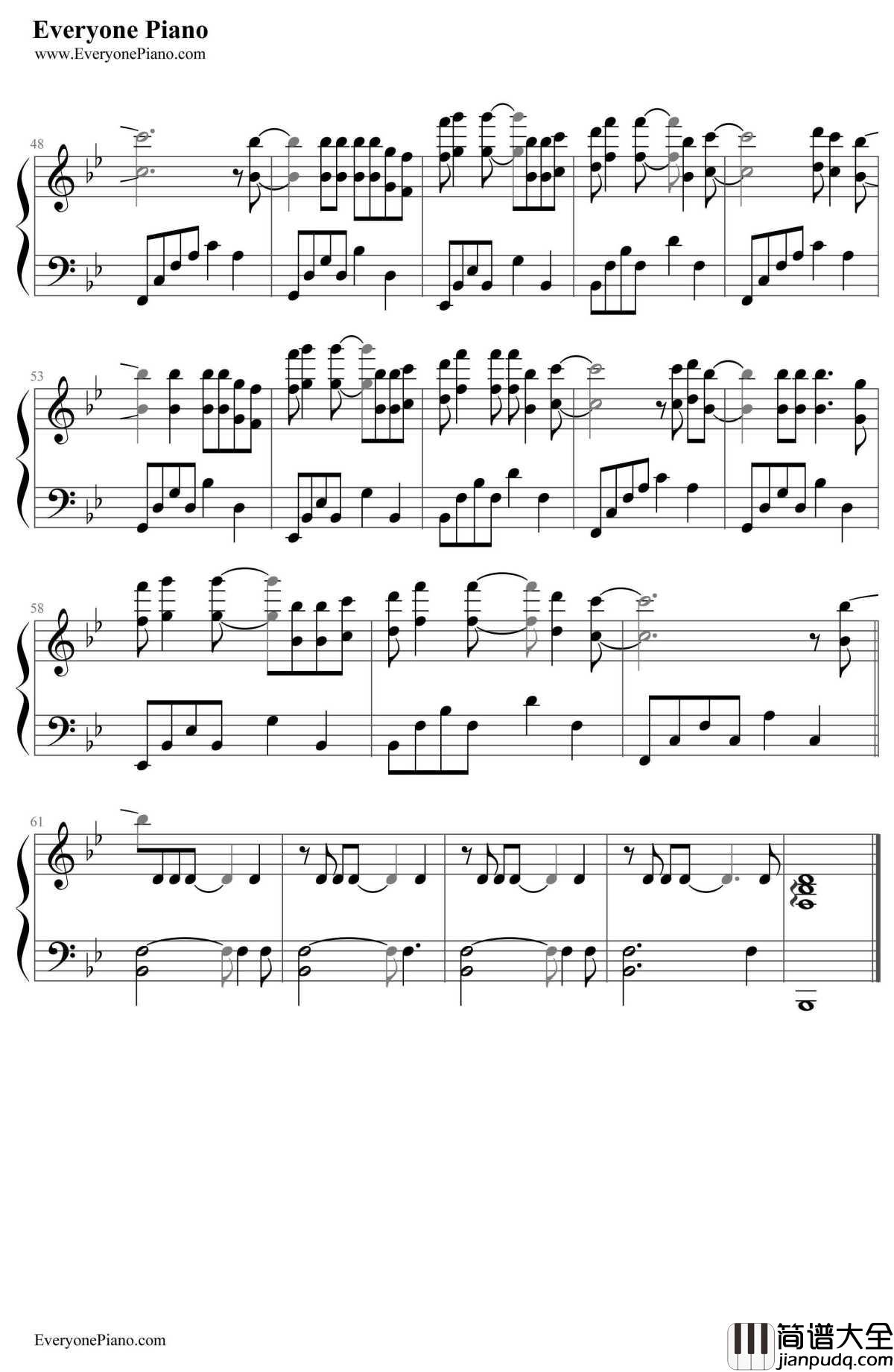 夜空中最亮的星钢琴谱_逃跑计划_摘星的你主题曲