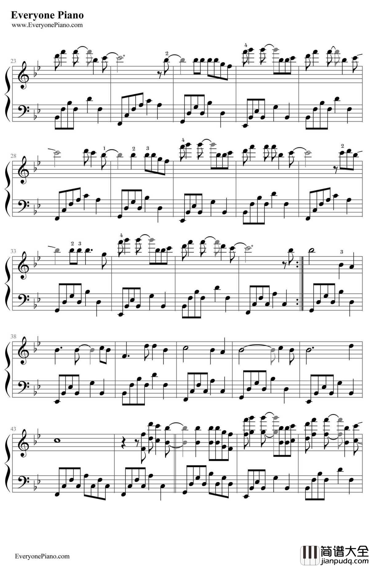 夜空中最亮的星钢琴谱_逃跑计划_摘星的你主题曲