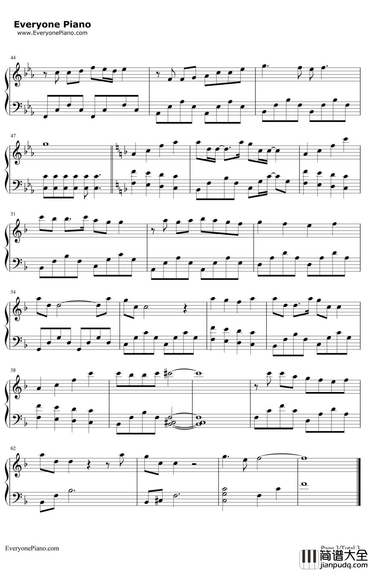 梦话钢琴谱_A_Lin黄丽玲__幻城_OST