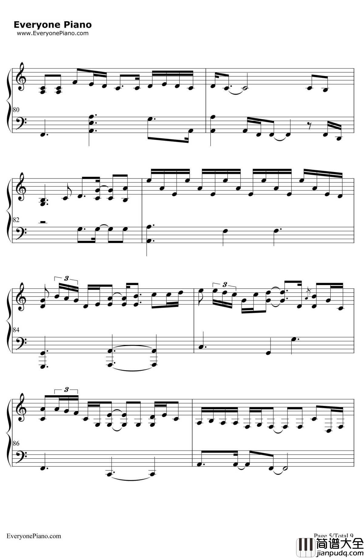 ListenToYourHeart(倾听你的心声)钢琴谱_Roxette