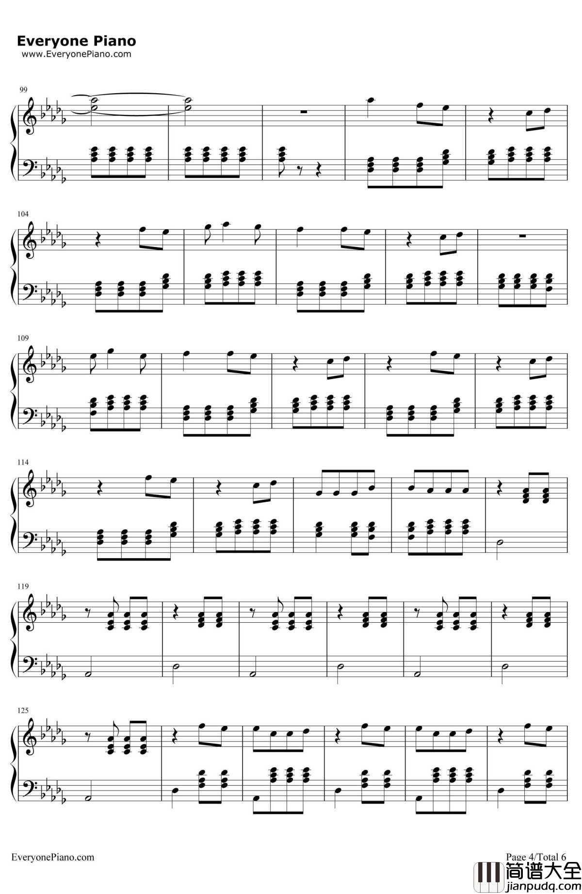 Youngblood钢琴谱_GreenDay