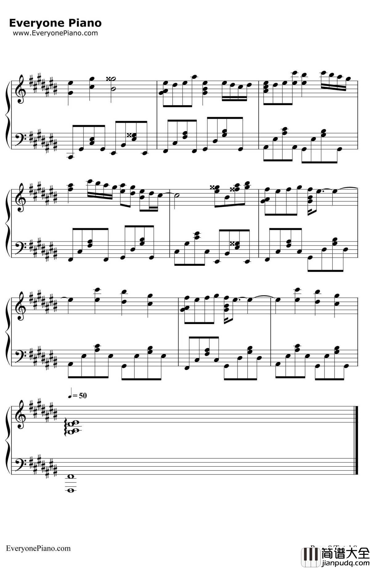 secretofmyheart钢琴谱_仓木麻衣__名侦探柯南_片尾曲