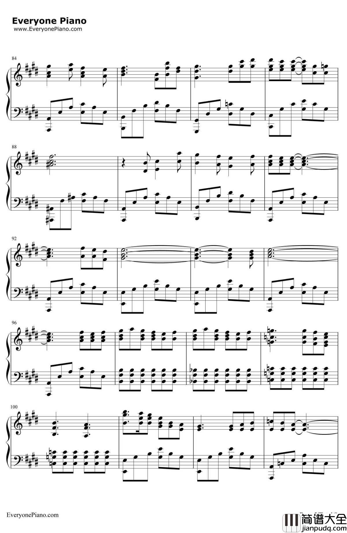 あなたがいた森(曾有你的森林)钢琴谱_树海__Fate/staynight_ED