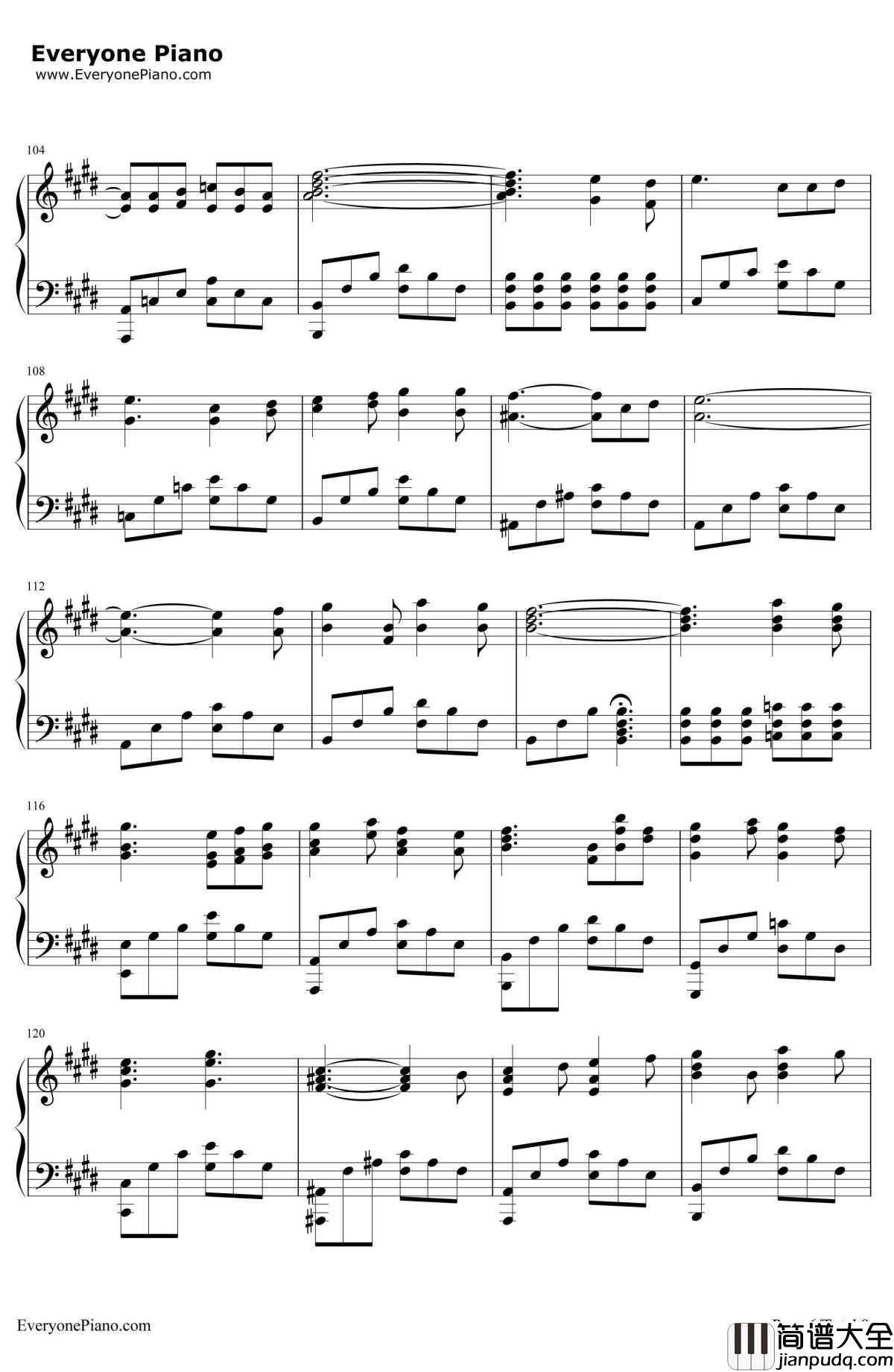 あなたがいた森(曾有你的森林)钢琴谱_树海__Fate/staynight_ED