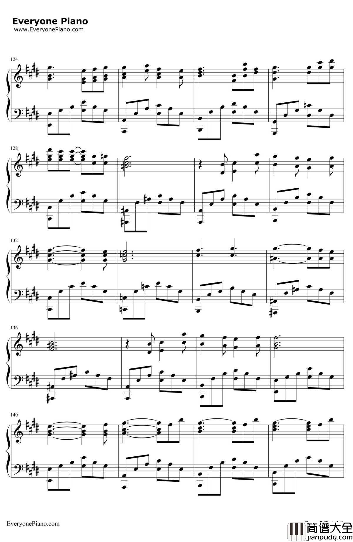 あなたがいた森(曾有你的森林)钢琴谱_树海__Fate/staynight_ED