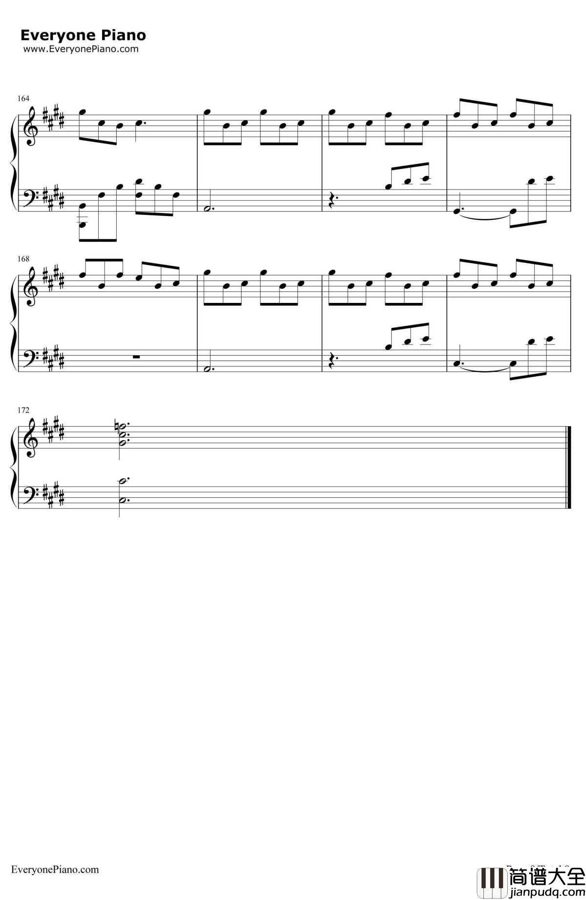 あなたがいた森(曾有你的森林)钢琴谱_树海__Fate/staynight_ED