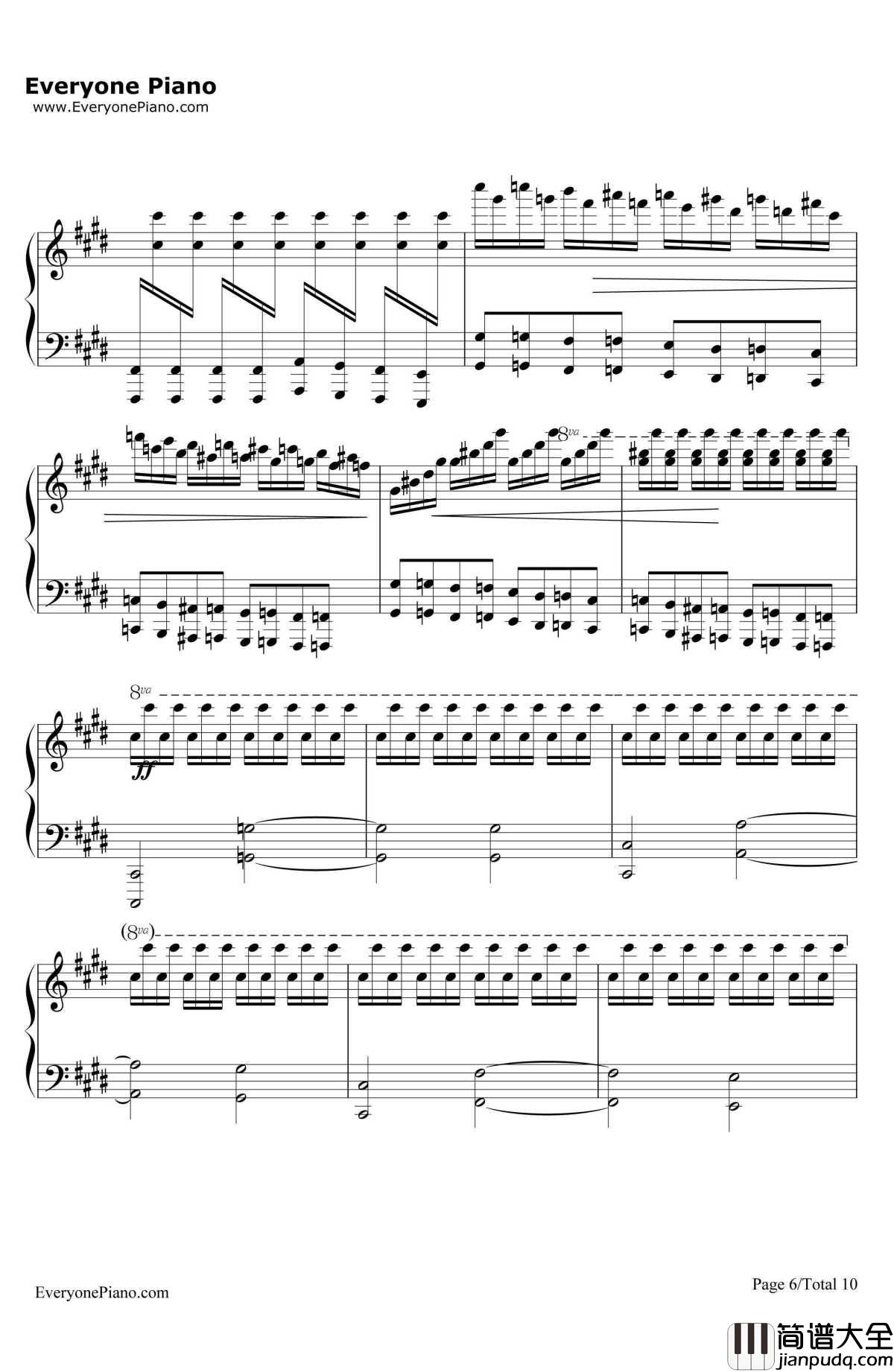 天国的孩子钢琴谱_马克西姆