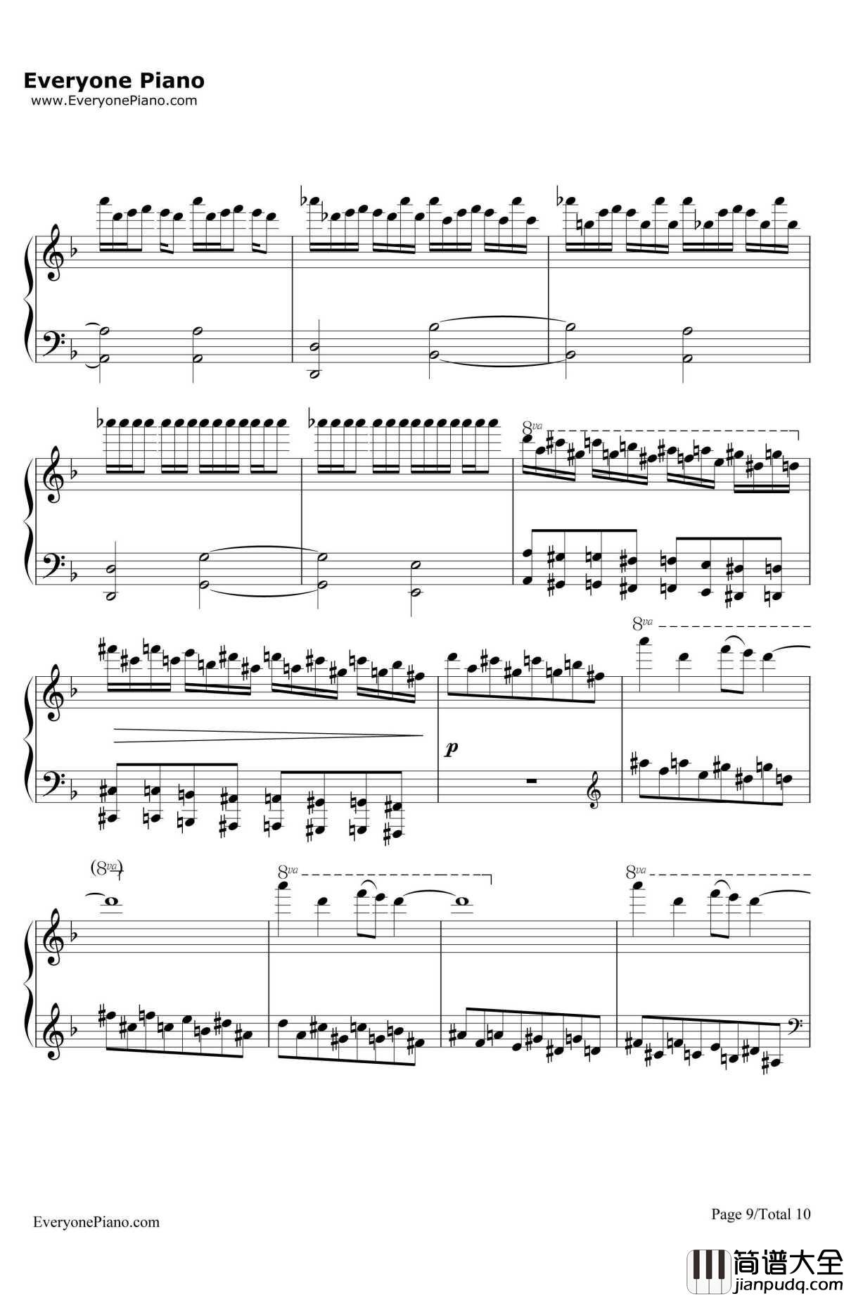 天国的孩子钢琴谱_马克西姆