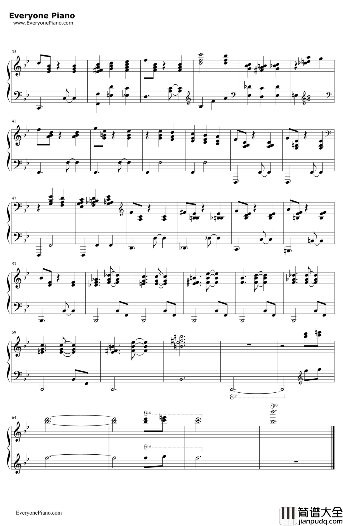 SomedayMyPrinceWillCome钢琴谱_AdrianaCaselotti_白雪公主和七个小矮人OST