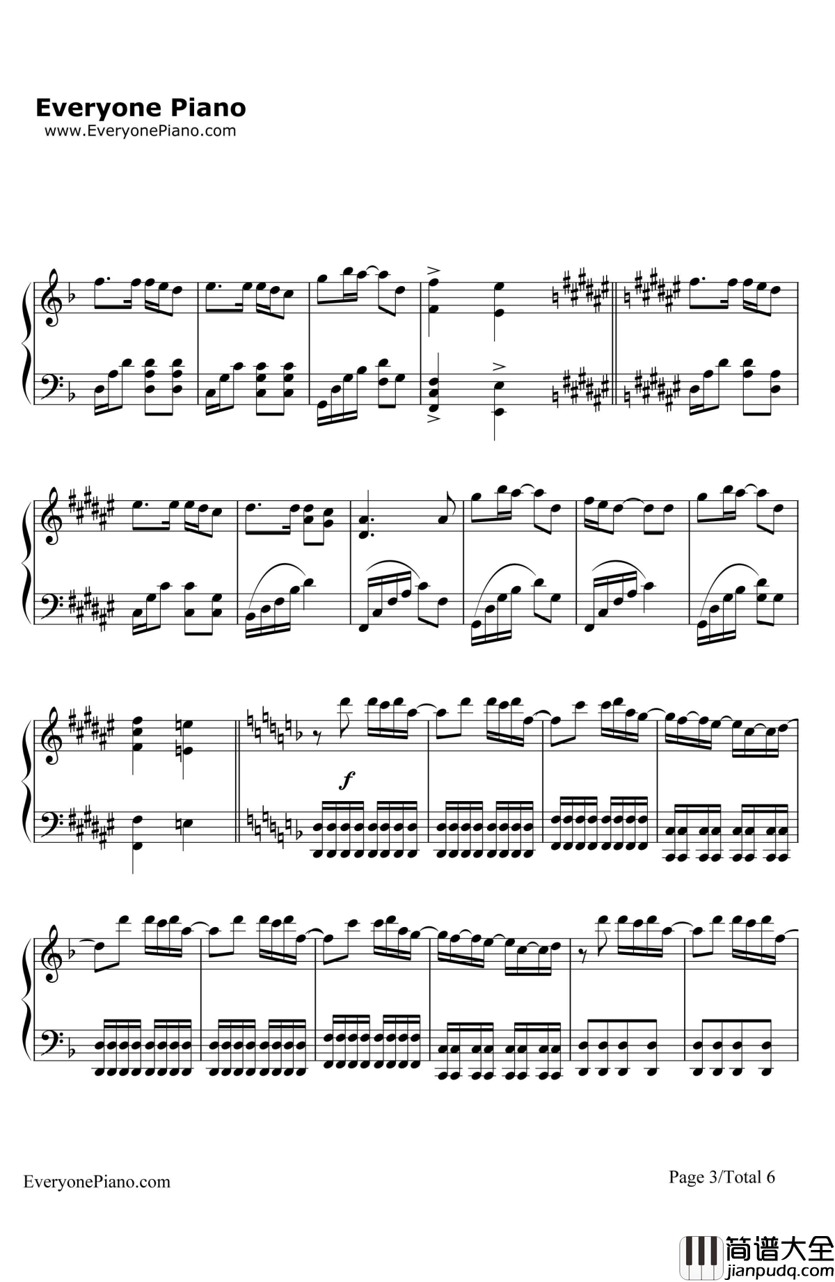 Nemo钢琴谱_Nightwish