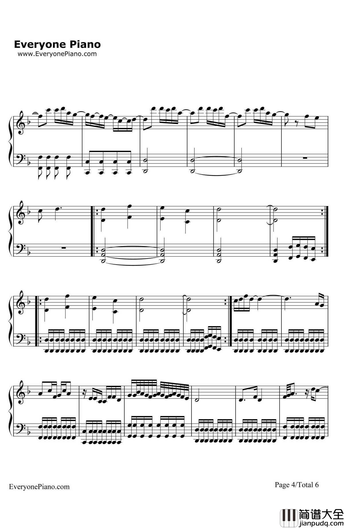 Nemo钢琴谱_Nightwish