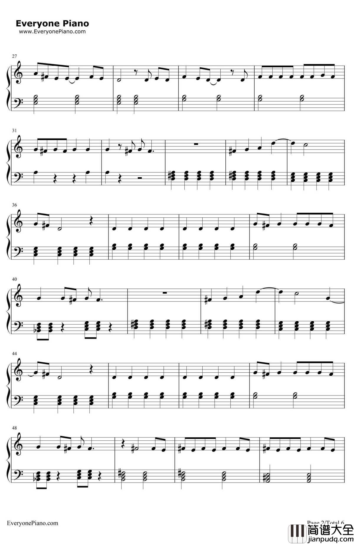 Gorilla钢琴谱_BrunoMars