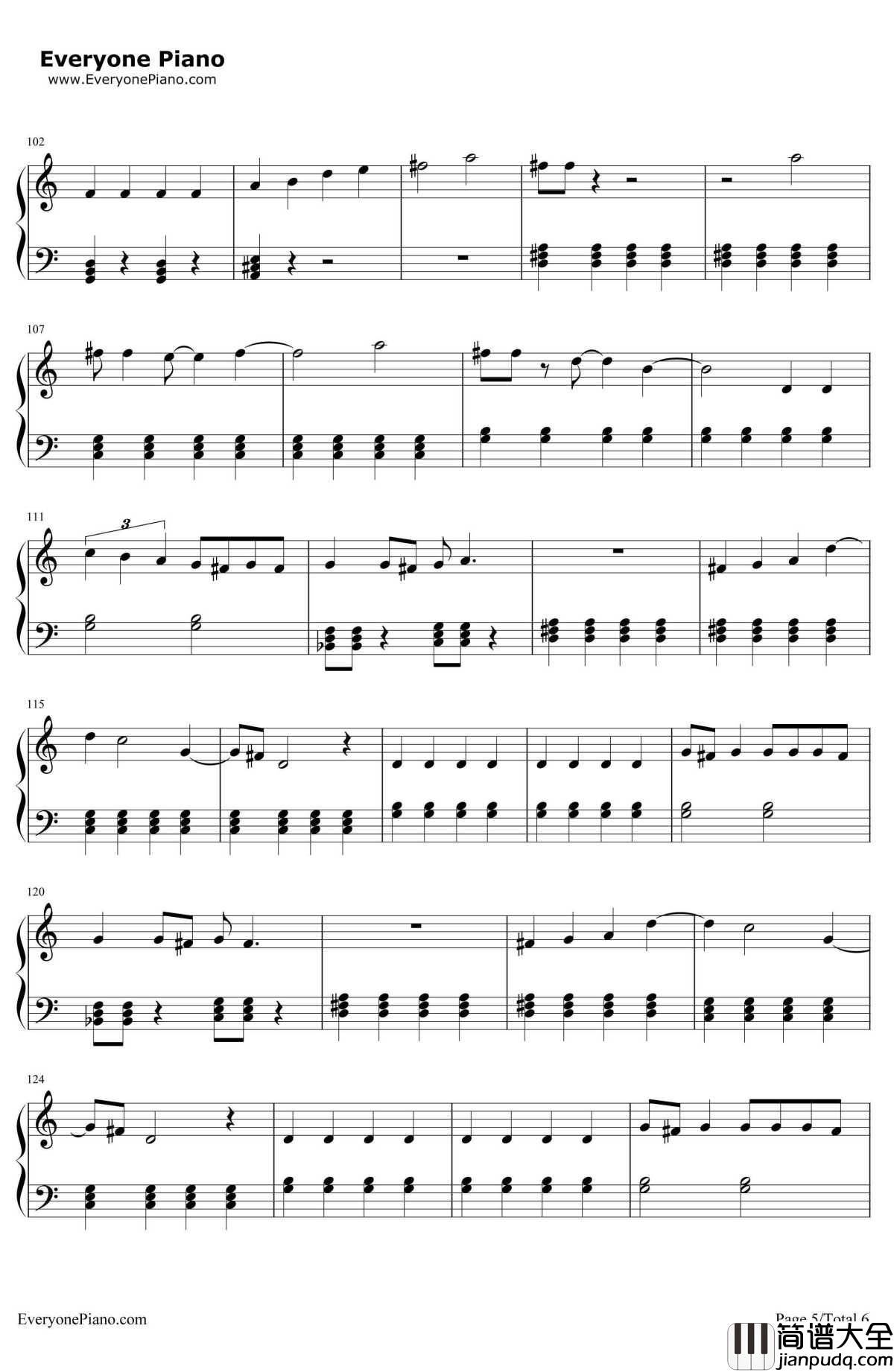 Gorilla钢琴谱_BrunoMars