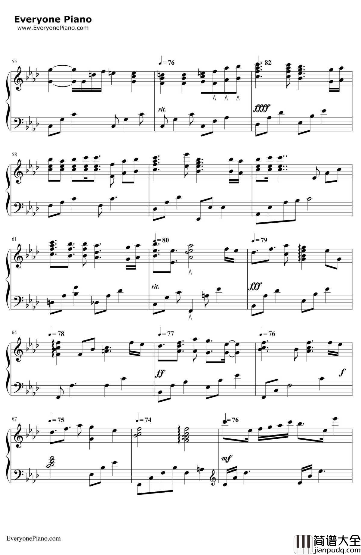 あなたを想いたい钢琴谱_池田春菜