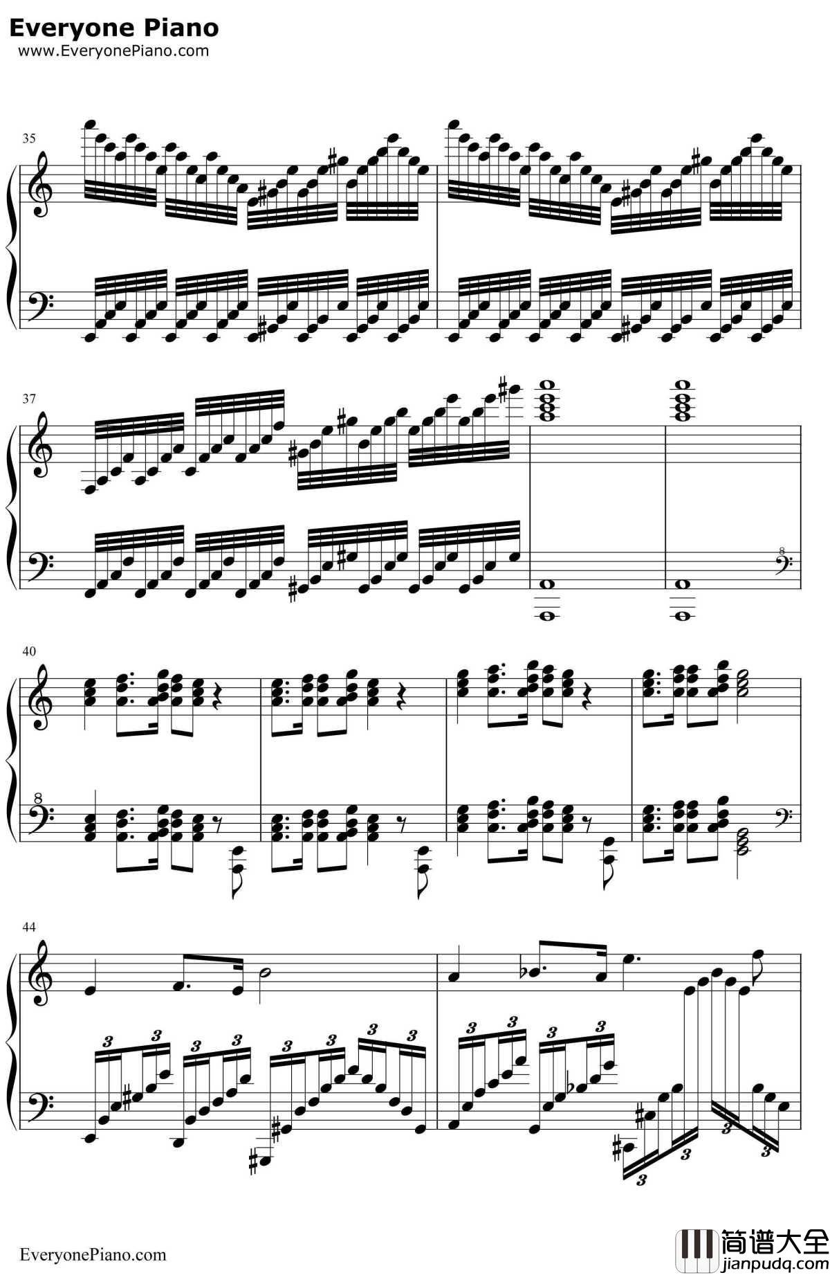 葛里格钢琴变奏曲钢琴谱_爱德华·格里格